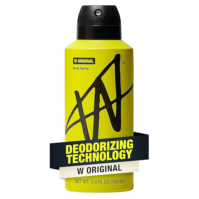 W Jake Paul Original Body Spray for Men, Odor Blocking Body Deodorant, Long Lasting Protection, 3.4 fl oz