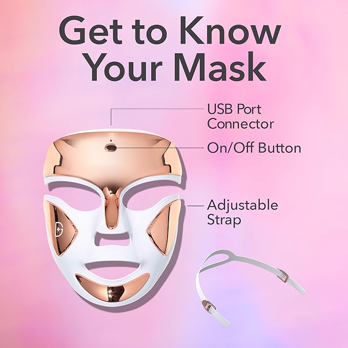 Dr. Dennis Gross DRx SpectraLite FaceWare Pro – LED Face Mask for Skin Rejuvenation with Dual Red & Blue Light Therapy