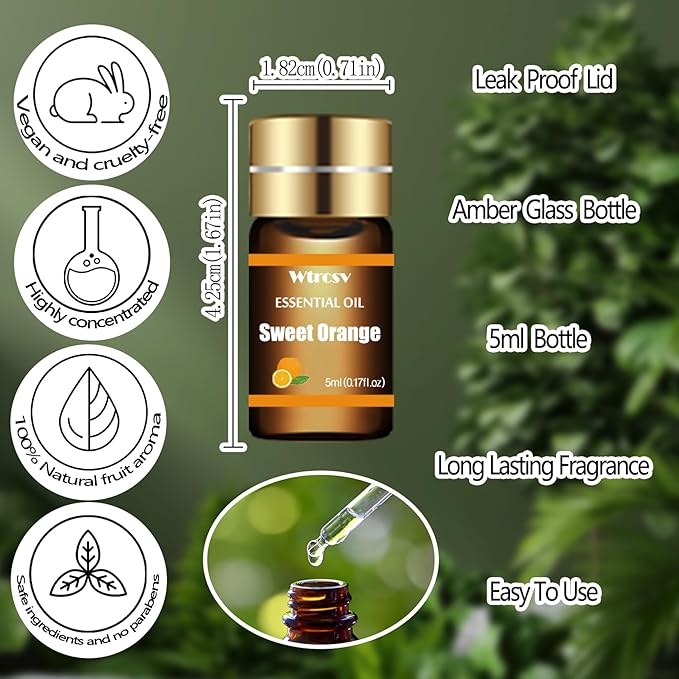 Essential Oils Set - Top 15 Scents for Diffuser, Humidifier, Home Care, Aromatherapy, Massage, Candle & Soap Making - Nice Gift for Family & Friends