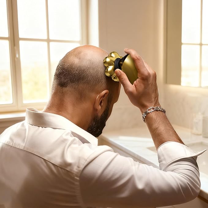 Head Shavers for Bald Men - 7D Arc Electric Razor with Magnetic Detachable Head, Waterproof Wet Dry 5-in-1 Electric Shaving & Grooming Kit, LED Display Rechargeable Head & Body Hair Shaver, Gold