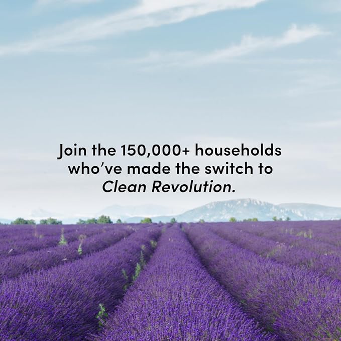 Clean Revolution Liquid Gel Hand Soap, Silky Rich Liquid, Quick Lather, Fast Rinsing, Contains Real Essential Oils (Natural Lavender) 128 Fl Oz