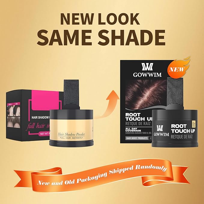 Hairline Powder (Light Blonde) Hair Dye, Instantly Color Shadow Cover for Gray Roots, Touch-Up for Thin Hair 4g