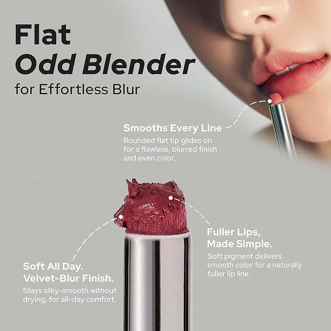Unseen Blur Lip Tint Long-Lasting Stain, Blendable 3.2g (254 Connection, 0.11 Ounce (Pack of 1))