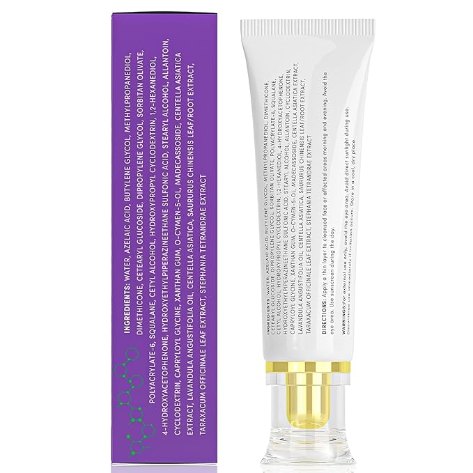 14% Azelaic Acid Acne Cream, Premium Azelaic Acid Facial Cream - Redness Relief For Face, Redness Reducing Skin Care, Prevents Acne Breakouts, Ease Pimple Clarify Skin Soothe Irritation,1 Oz