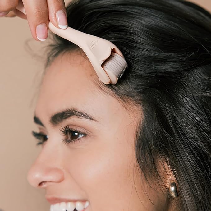 ROSELYNBOUTIQUE Derma Roller for Hair Beard Facial Skin Face 0.3mm 540 Microneedles Cosmetic Beauty Instrument Self-Care Gifts for Men Women