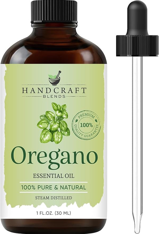 Handcraft Blends Oregano Oil – 1 Fl Oz – 100% Pure and Natural – Premium Grade Essential Oil for Diffuser and Aromatherapy, Skin, Massage, Candle and Soap Making Fragrance