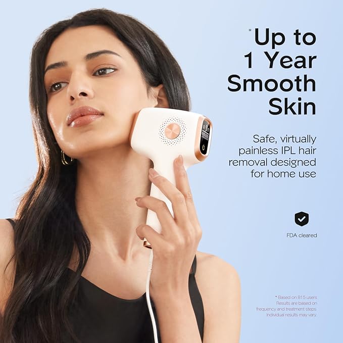 INNZA IPL Hair Removal with Ice Cooling Care Function for Women,Long-Lasting Results,999,999 Flashes Painless Hair Removal, Hair Removal Device for Armpits Legs Arms Bikini Line