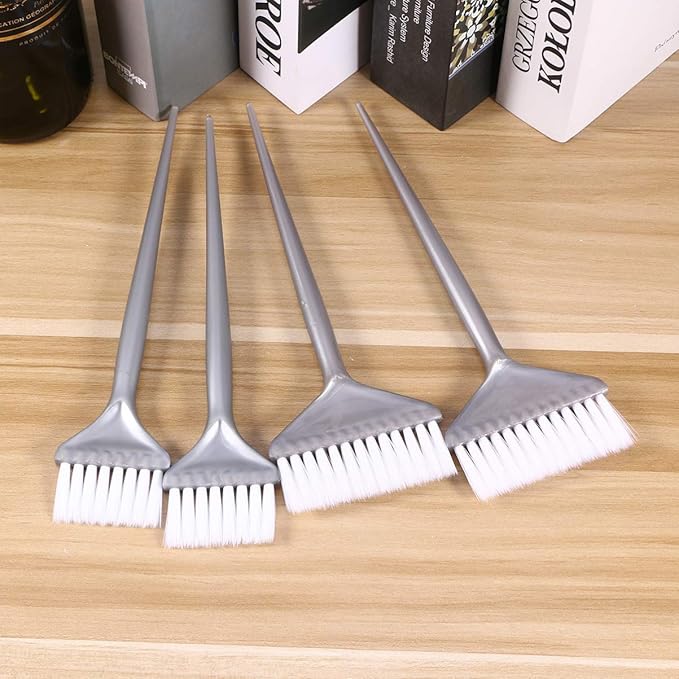 Gatuida Hair Dye Brush, 4PCS Hair Coloring Brush for Hair Dye, Hair Dye Brush to Apply Hair Color, Color For Hair Salon, Brush for Dyeing Hair, Colour Brush For Hair Coloring, Dye Tools