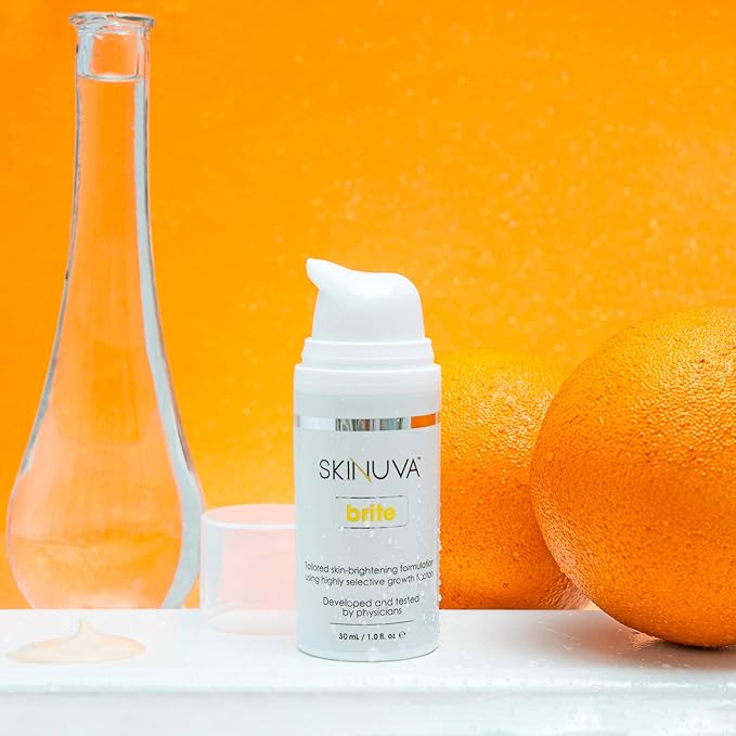 Skinuva® Brite Dark Spot Treatment – Tone-Enhancing Cream Formulated with Growth Factors, Vitamin C, and Niacinamide For All Skin Types (30ml - 2 pack)