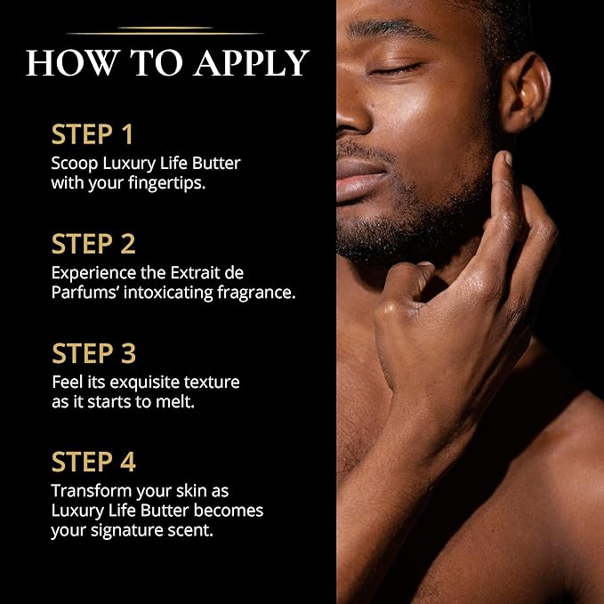 LUXURY LIFE Bed Butter - Scented, Luxurious Body Butter With All-Natural Hyaluronic Acid For Soft, Glowing, Hydrated Skin - For Men & Women - For All Skin Types - Warm Compliments Scent, 5 oz