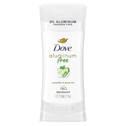 Dove Aluminum Free Deodorant for Women Cucumber and Green Tea 72 hour odor protection 2.6 oz