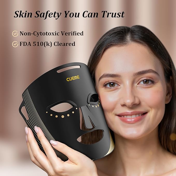 Red Light Therapy for Face, FDA-Cleared LED Light Therapy Mask for Wrinkles, Acne Treatment, and Skin Care, Portable Facial Mask for Women - Mom, Sister, Girlfriend, and Wife