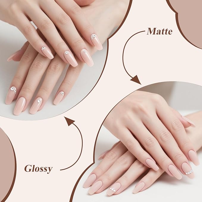 Artdone Gel Nail Polish Hema-free Solid Color Light Nude Pink For All Seasons Neutral Soak Off LED Lamp Needed For Manicure Nail Art ﻿