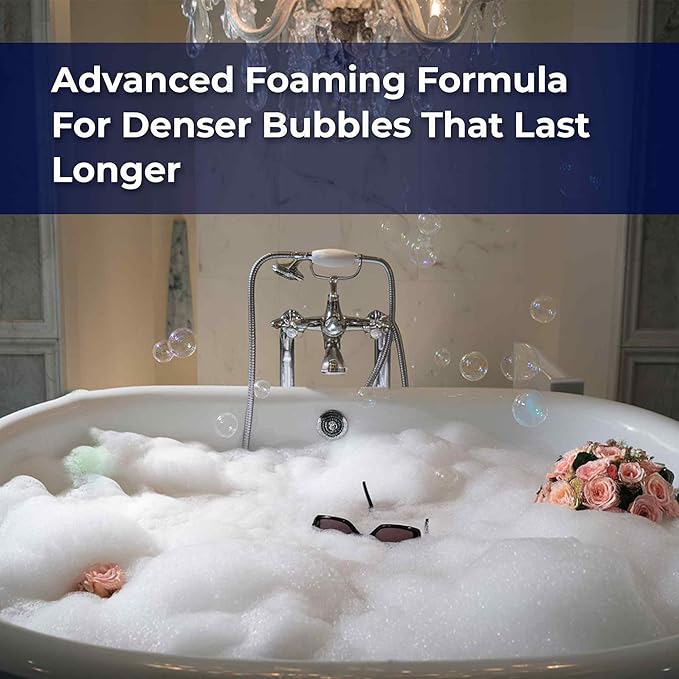 Luxury Foaming Bath - Natural Scented Bubble Bath with Essential Oils and Epsom Salt - Relaxing Lavender Scent, 33.8 fl oz / 1L