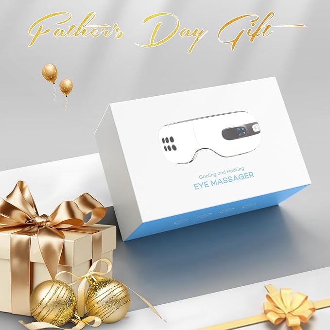 Eye Massager with Heat and Cooling for Migraines, Dry Eyes - Eye Massager Mask for Relaxation Gift for Women and Men