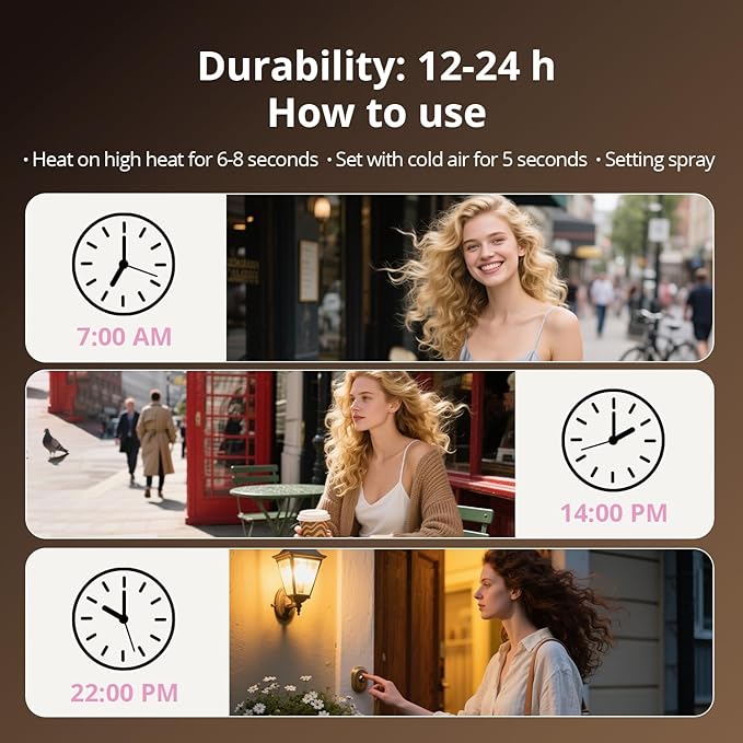 7-in-1 Air Wrap Hair Styler, Fast Drying Blow Dryer & Curling StylingTool, Hot Air Styler No Heat Damage, Hot Air Styler Wrap for Curling Volumizing Straightening Styling(Rose Pink)