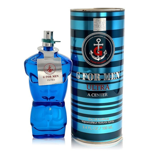 G FOR MEN Long-Lasting Cologne for Men | Fresh Citrus & Woody Scent | Eau de Toilette 100ml Spray | Day to Night Fragrance