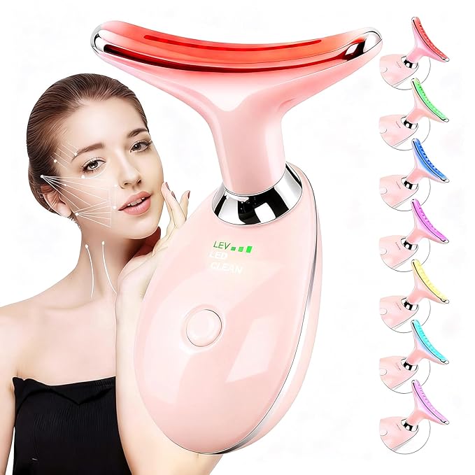 7 Colors LED Womens Skin Care Facial Massager