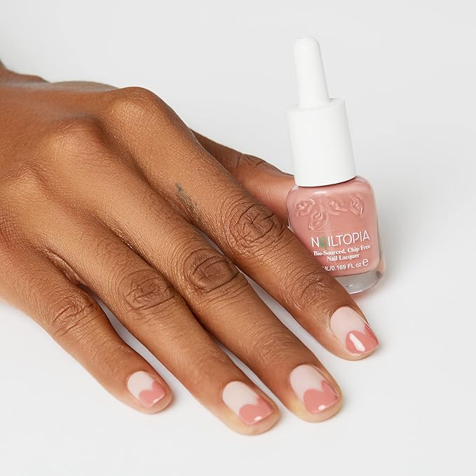 Nailtopia Bio-Sourced, Chip-Free Nail Lacquer - Fast Dry Nail Polish - Superfood-Infused - Natural Nail Polish - Camelflage - 0.169 oz