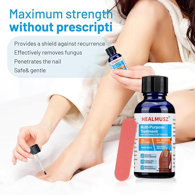 Toenail Fungus Treatment Extra Strength - Maximum Power Nail Gel for Fingernail & Foot Care.