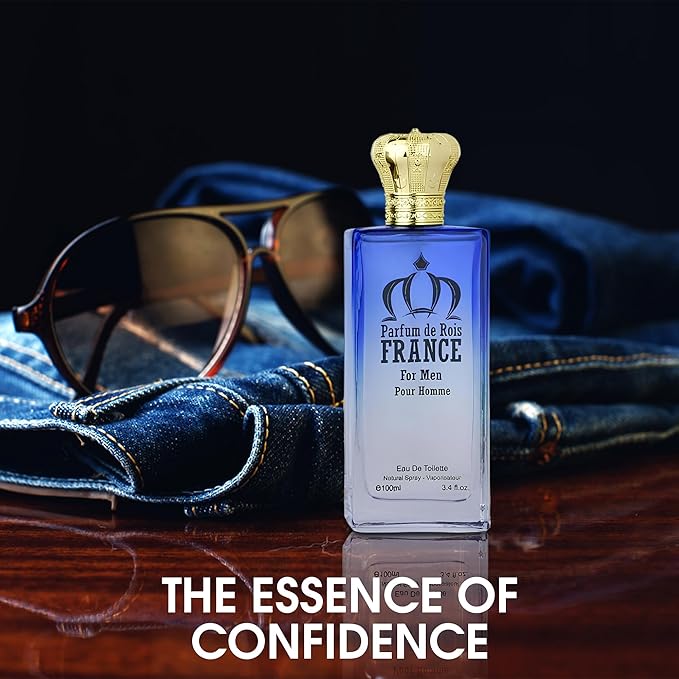 Parfum de Rois Sensual Woody Fragrance for Men | Long Lasting Cologne Aromatic Scent, Eau de Parfum Natural Spray - Great Holiday Gift, 3.4 Fl Oz/100 Ml