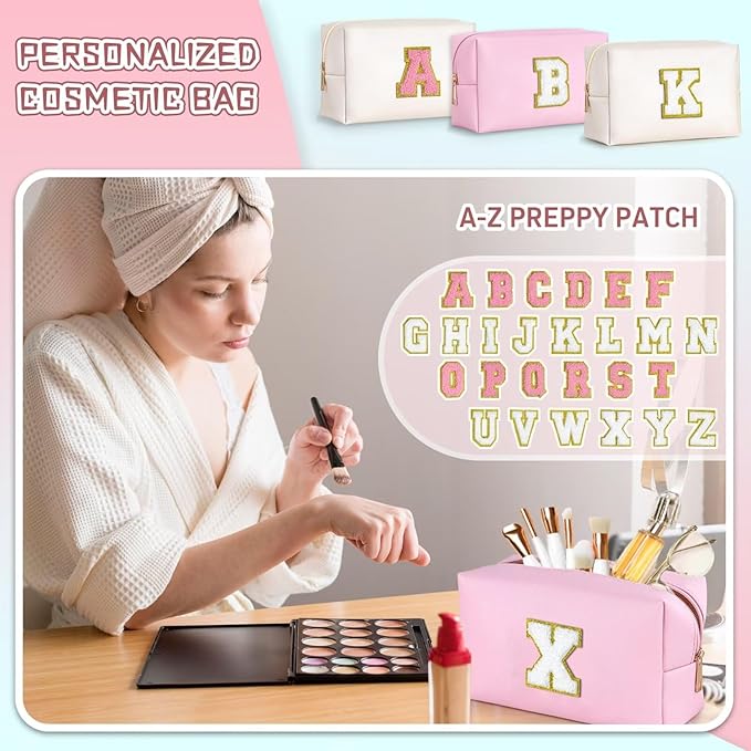 TOPEAST Christmas Gifts Stocking Stuffers for Women Teen Girls - Travel Makeup Bag, Cosmetic Bag, Birthday Travel Gifts for Women (Pink S)