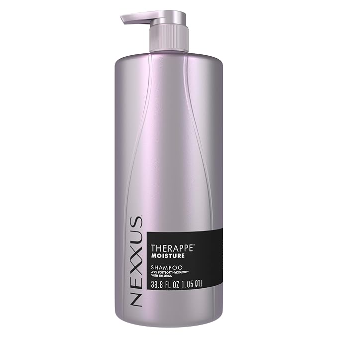 Nexxus Therappe Moisturizing Shampoo Ultimate Moisture for Dry Hair Silicone-Free, Moisturizing ProteinFusion with Elastin Protein and Green Caviar 33.8 oz