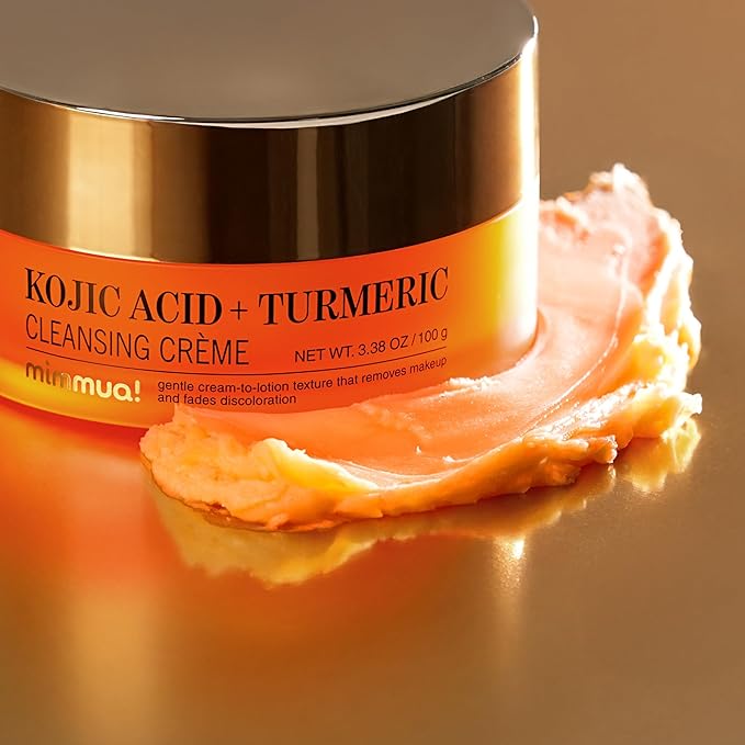 KOJIC ACID TURMERIC CLEANSING CREME| Balm to Oil Cleanser | Makeup Remover Cleansing Cream | No Eye Stinging | Helps Even Tone & Fade Hyperpigmentation w/Consistent Use 100ml / 3.38 Fl Oz
