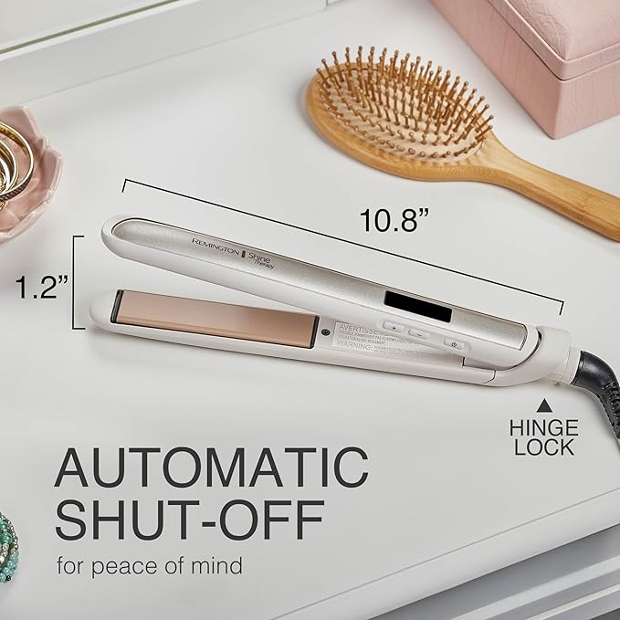 Remington Shine Therapy 1 inch Hair Straightener Iron, Flat Iron Infused with Argan Oil & Keratin, Professional Ceramic Flat Iron for Less Frizz, Shines and Smooth, Styling Tools