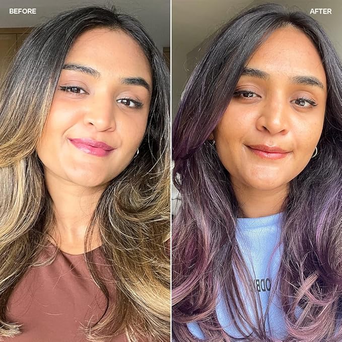 Overtone Daily Color Depositing Conditioner: 8oz Temporary Coloring Conditioner with Shea Butter & Coconut Oil, Refresh Color & Prevent Fading, Cruelty-Free, Extreme Purple is Vivid Violet