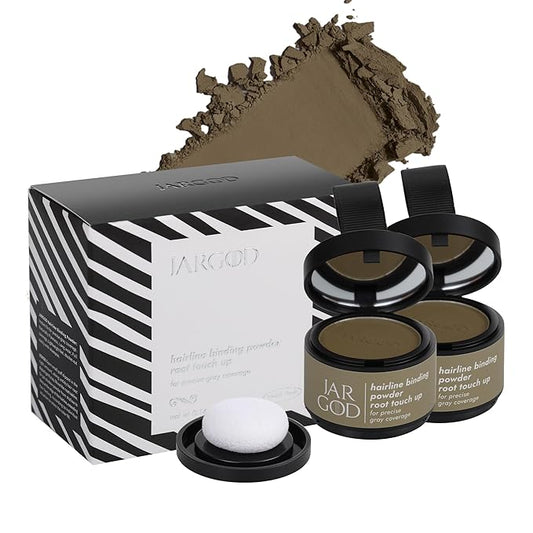 Root touch up powder Hairline Powder for root cover up temporary root concealing powder for Women & Men, for instant gray hair cover up (Light Brown, 0.14 Ounce (Pack of 2))
