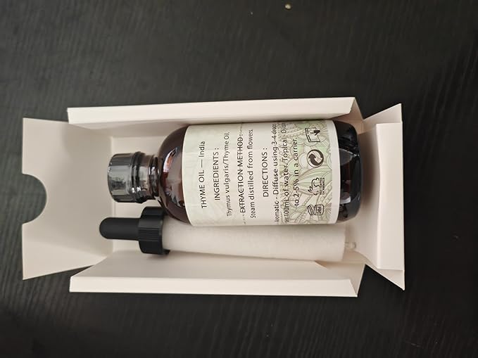 EVOKE OCCU Thyme Essential Oil for Diffuser, Massage, Candle and Soap Making - 4 FL Oz