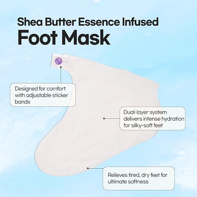 Epielle Intensive Repairing Hand & Foot Masks for Dry, Cracked Skin, Self Care Gifts for Women, Spa Kit, Stocking Stuffers, Thanksgiving Essentials, 6 Moisturizing Gloves & 6 Moisturizing Socks