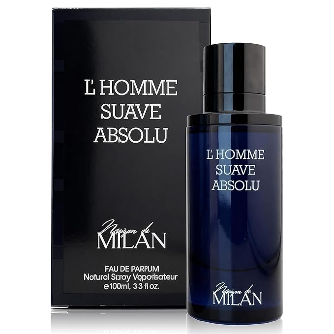 Men's Cologne Premium Fragrance Spray 100ml - Eau De Parfum - Long Lasting Calabria Bergamot,Woody,Amber Scent for Daily Wear Inspired by Luxury Perfume(L'Homme Absolu)