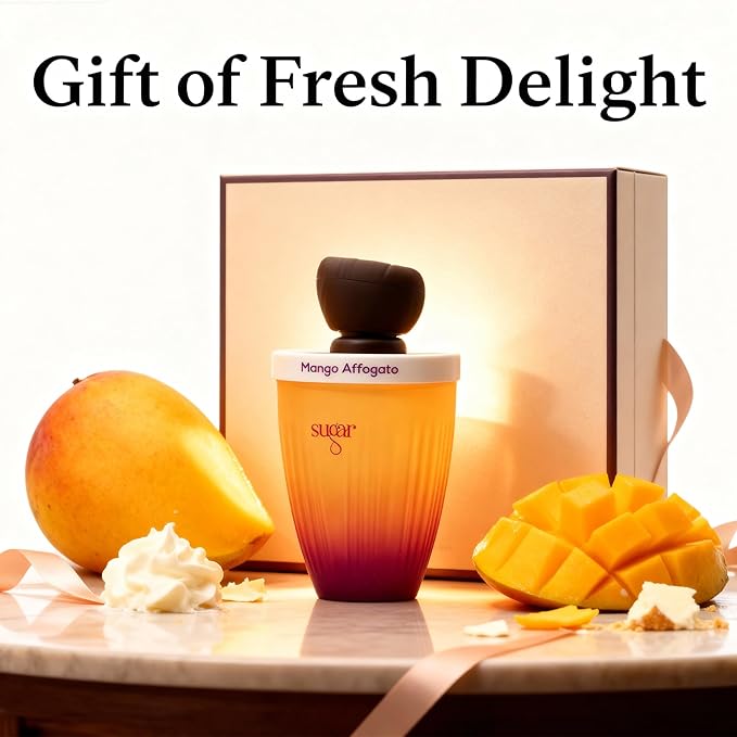Long-Lasting Mango Affogato Eau de Parfum for Women - 100ml Original Cologne, Exotic Fruity Spicy Fragrances for Women
