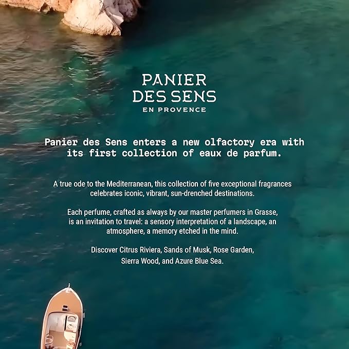 Panier des Sens - Citrus Riviera Women Perfume 1.7 Floz – Fresh, Citrus Perfume - Daily Luxury Women's Fragrances - Eau de Parfum Crafted in Grasse, France - Gifts for Her - Elegant Packaging