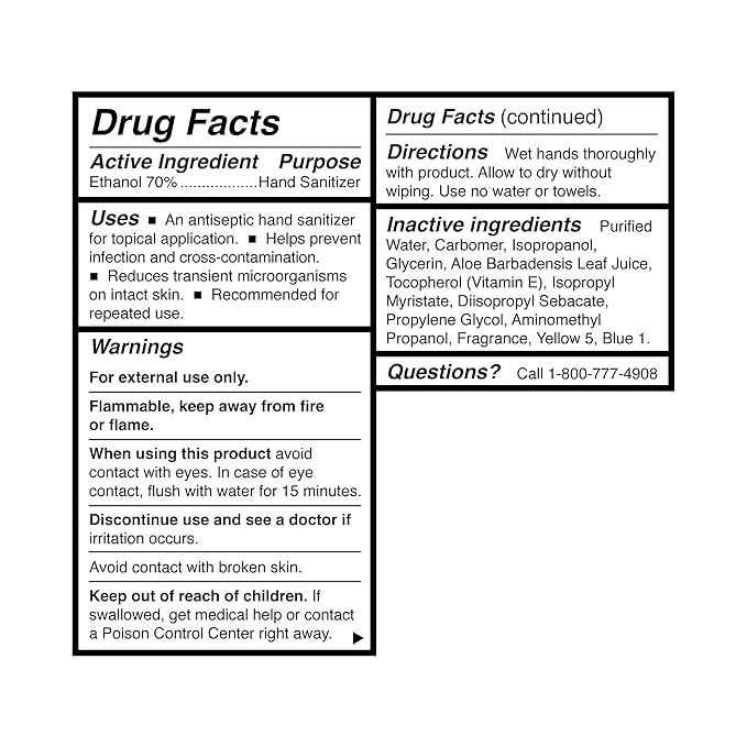 McKesson Hand Sanitizer with Aloe, 18 oz Pump Bottle [Pack of 12] Bulk, 70% Ethyl Alcohol, Spring Water Scent, No-Rinse Gel with Vitamin E and Moisturizers, Medical-Grade Sanitizer