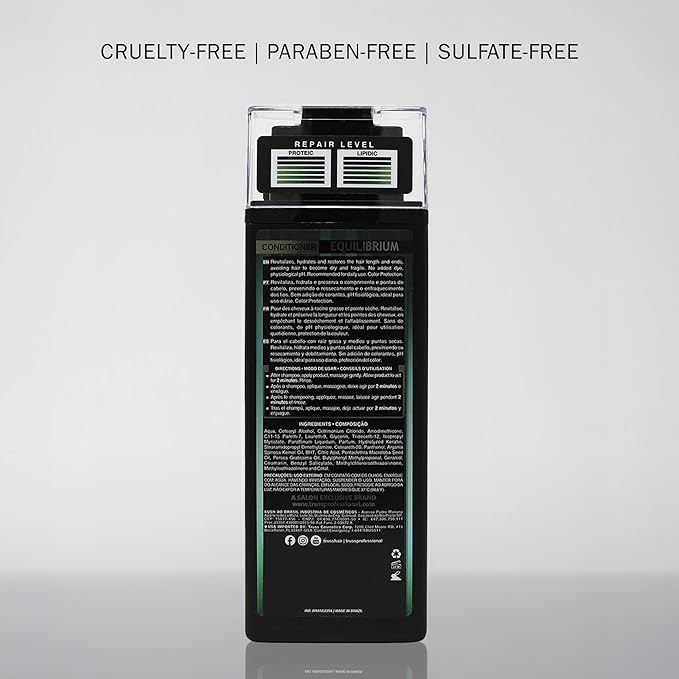 TRUSS Equilibrium Conditioner for Oily Scalp - Hydrating Conditioner with Keratin & Argan Oil - Balancing Formula for Oily Scalp & Dry Ends - Reduces Frizz & Restores Softness (10.14 oz)