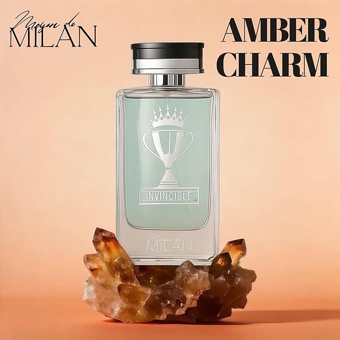 Men's Cologne Premium Fragrance Spray 100ml - Eau De Parfum - Long Lasting Oakmoss, Guiac Wood, and Patchouli,Grapefruit Scent for Daily Wear Inspired by Luxury Perfume(Invincible)