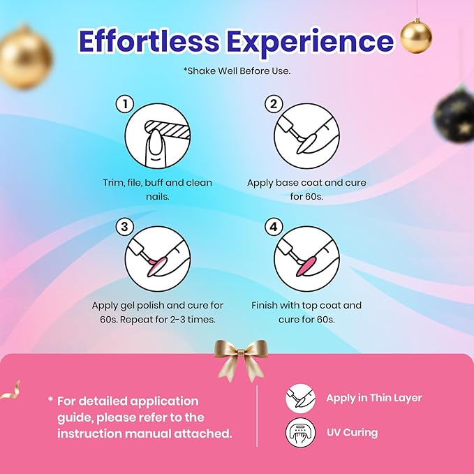 Beetles Gel Nail Polish Set, 23pcs Gel Polish Kit, 20 Colors Pink Green Blue Uv Gel Polish with Base Top Coat, All Season Manicure Tools for Beginners Nail Art Home Gift for Women