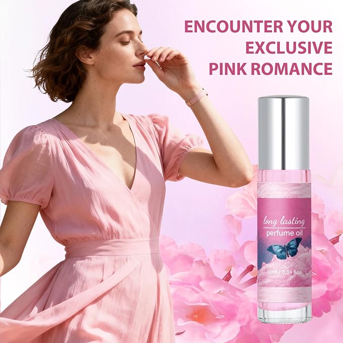 Pheromones Perfumes for Women, Roll On Perfume Oil, Travel Size Portable Essential Oil, Attract Men,3-Layered Scent with Lychee, Peony & Musk - Versatile Gift for Her