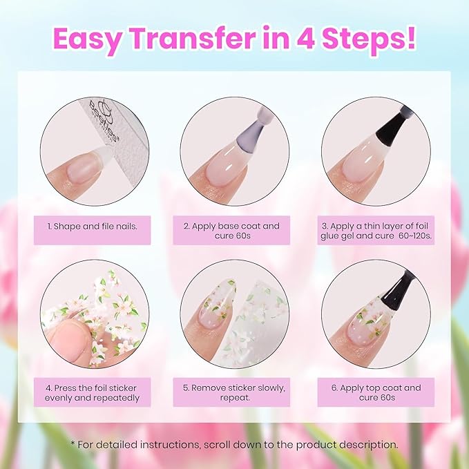 beetles Gel Polish Kit - 36 colors Pastel Christmas Polish Blue Green Glitter Nail Polish with Nail Art Foil Glue Base Coat Glossy Top Coat Impressionist Garden Soak off Uv Gel Manicure Kit Gifts