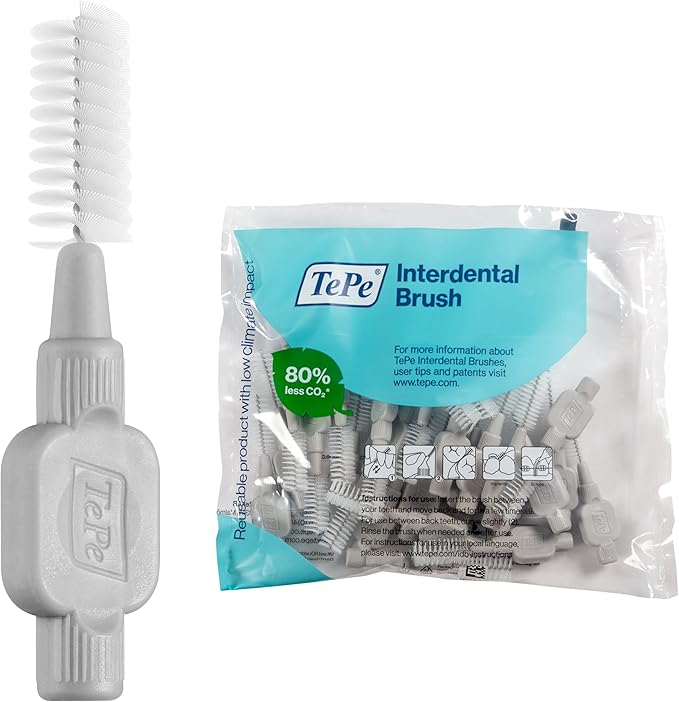 TEPE Interdental Brushes Original Grey 1.3 mm Pack of 25