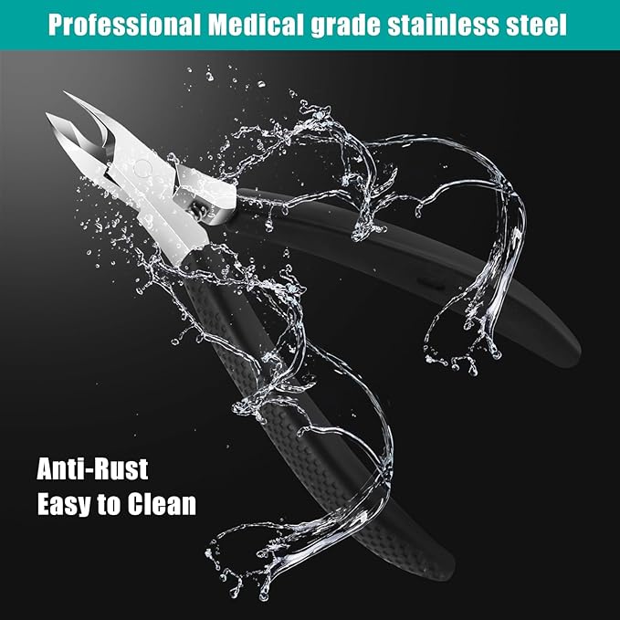 Diesisa Cuticle Trimmer,4mm Jaw Extremely Sharp,Cuticle Clippers for Nails with Silicone handle, Non-Slip,Professional Steel Cuticle Cutter,Trimmer Dead Skin Remover Stainless Cuticle Remover Tool