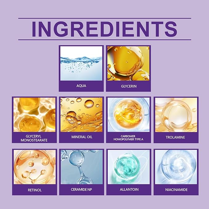 Retinol, Niacinamide & Ceramide Complex Dark Spot Corrector - Reduce Appearance of Hyperpigmentation & Fine Lines, Pore Minimizer, Anti-Aging Face Moisturizer for Sensitive & Acne-Prone Skin, 1 Oz