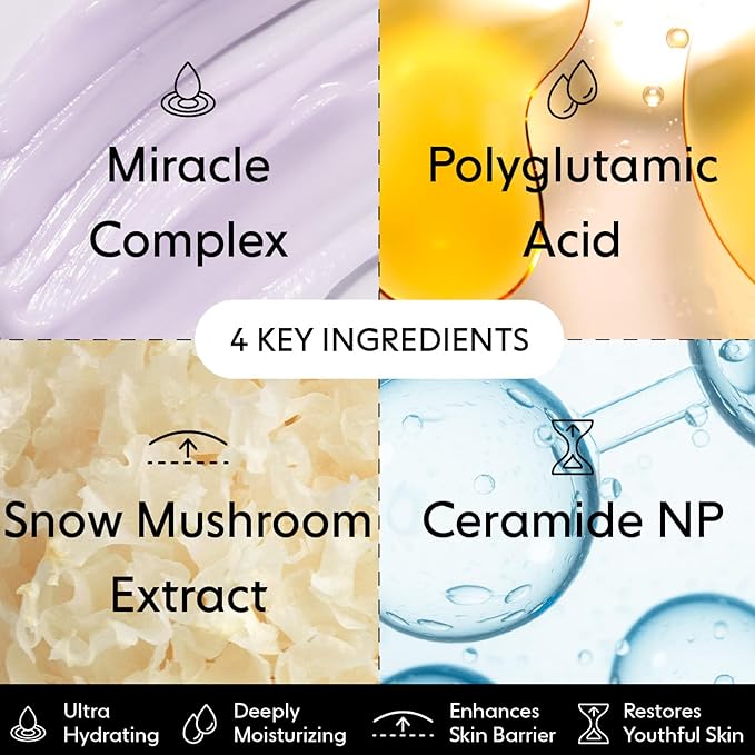 LOOPS Dew Cloud Ultra Hydrating Hydrogel Korean Face Mask for Every Skin Type - Five Ultra Hydrating Collagen Masks to Deeply Moisturize & Restore Your Skin - Gifts for Women, Stocking Stuffer - 5 pc