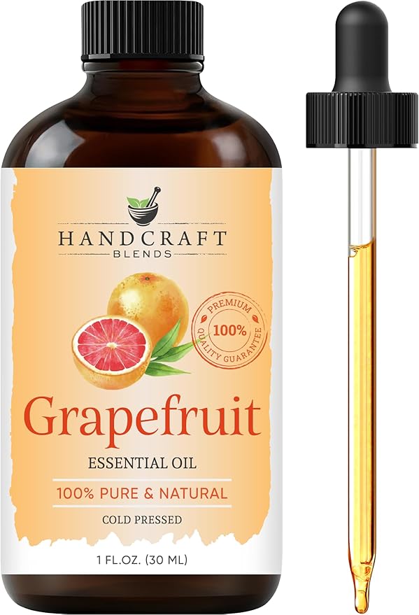 Handcraft Blends Grapefruit Essential Oil – 1 Fl Oz – 100% Pure and Natural – Premium Grade Essential Oil for Diffuser and Aromatherapy, Skin, Massage, Candle and Soap Making Fragrance