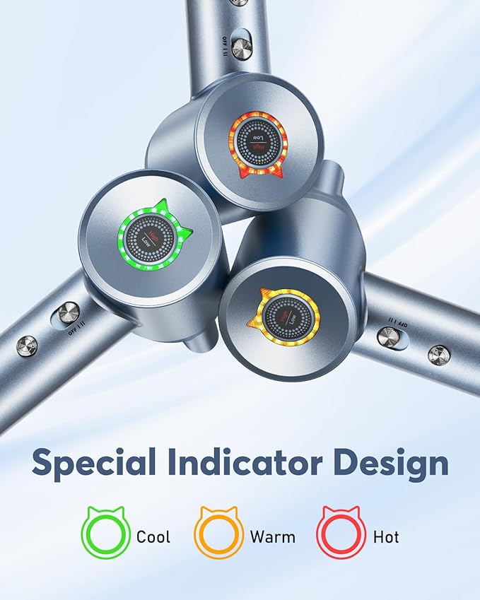 Bopcal Ionic Hair Dryer, 160000 RPM Brushless Motor, Smart Thermo-Control, Negative Ion Fast Drying, Quiet Lightweight Blow Dryer, Cold Air & 4 Heat Settings, for Home Travel Salon, Silver