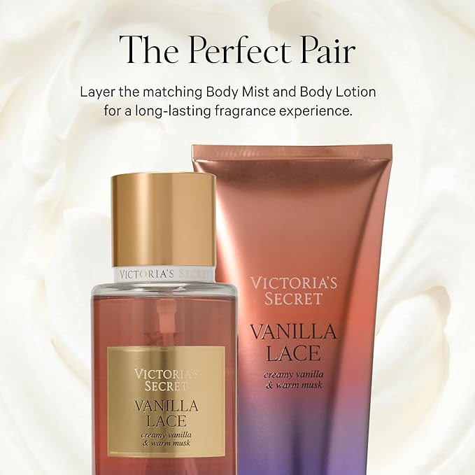 Victoria's Secret Vanilla Lace Body Mist, Spray for Women (8.4 oz)