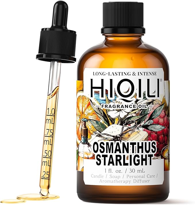 HIQILI Osmanthus Starlight Fragrance Oil for Diffuser, Inspired by G.cci Flora-Eud-Tlette, Candle & Soap & Spray Making, Citrus-Floral, Long-Lasting Scent - 1 Fl Oz